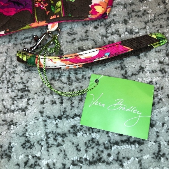 NWT Vera Bradley Flower Pattern Wristlet Wallet - Picture 7 of 7